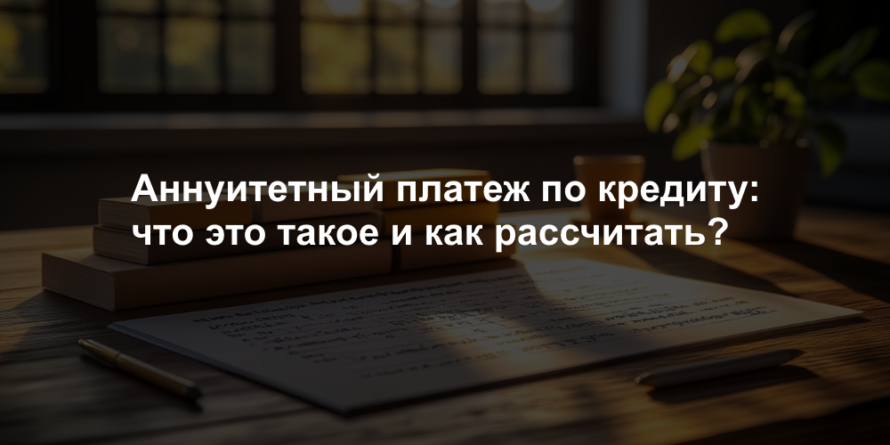 Аннуитетный платеж по кредиту: что это такое и как рассчитать?