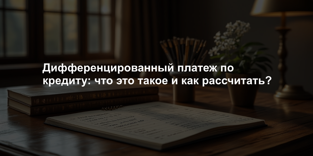Дифференцированный платеж по кредиту: что это такое и как рассчитать?