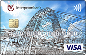 Дизайн пластиковой карты Интерпромбанк
