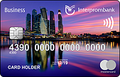 Дизайн пластиковой карты Интерпромбанк